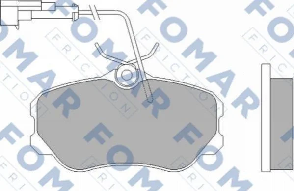 <strong>Колодки гальмівні дискові FOMAR FO 455881 (фото 1)</strong>