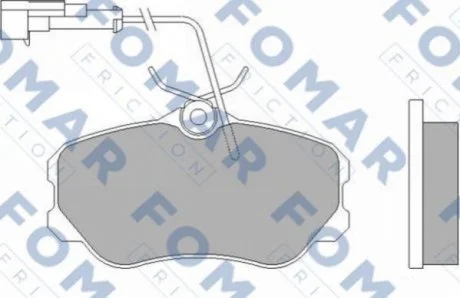 Колодки гальмівні дискові для Fiat, Lancia, Alfa Romeo, Abarth FOMAR FO 455881 фото товару