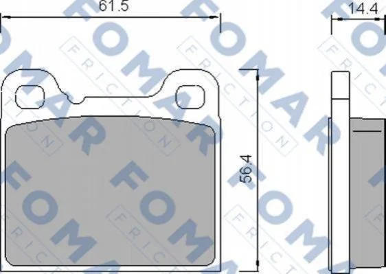 <strong>Колодки гальмівні дискові FOMAR FO 458781 (фото 1)</strong>