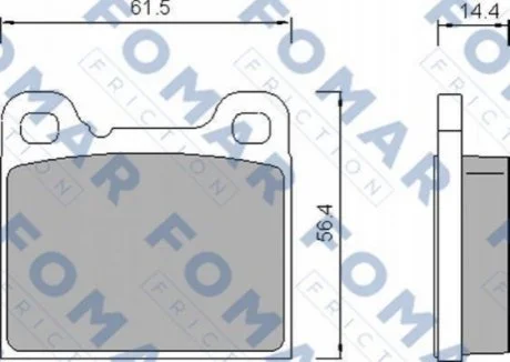 Колодки гальмівні дискові для Volvo FOMAR FO 458781 фото товару
