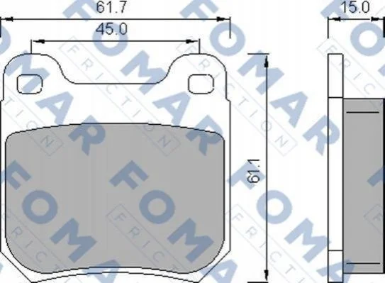 <strong>Колодки гальмівні дискові FOMAR FO 468781 (фото 1)</strong>