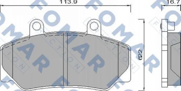 <strong>Колодки гальмівні дискові FOMAR FO 473981 (фото 1)</strong>
