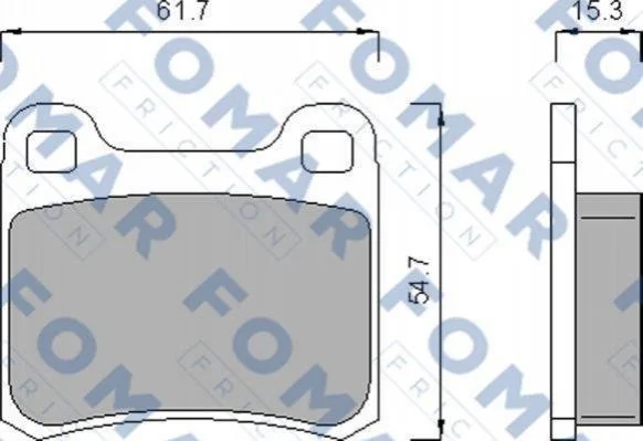 <strong>Колодки гальмівні дискові FOMAR FO 474185 (фото 1)</strong>