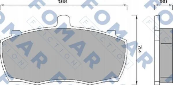 <strong>Колодки гальмівні дискові FOMAR FO 499081 (фото 1)</strong>