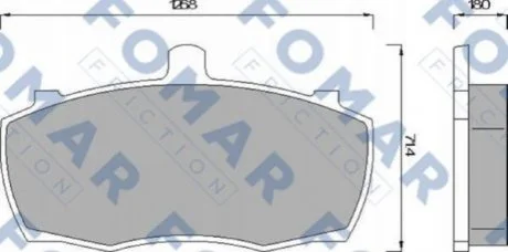Колодки гальмівні дискові для Alfa Romeo, Land Rover, Ford FOMAR FO 499081 фото товару