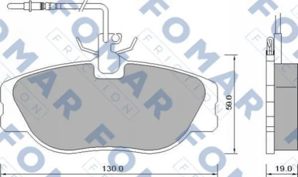 <strong>Колодки гальмівні дискові FOMAR FO 629081 (фото 1)</strong>