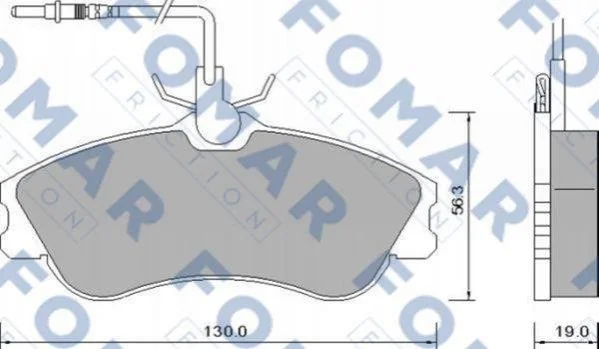 <strong>Колодки гальмівні дискові FOMAR FO 642681 (фото 1)</strong>
