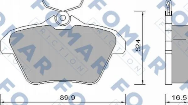 <strong>Колодки гальмівні дискові FOMAR FO 650081 (фото 1)</strong>