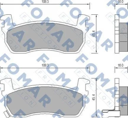 <strong>Колодки гальмівні дискові FOMAR FO 656081 (фото 1)</strong>