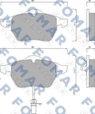 <strong>Колодки гальмівні дискові FOMAR FO 668681 (фото 1)</strong>