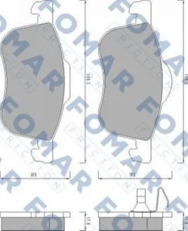 Колодки гальмівні дискові для Volvo FOMAR FO 673481 фото товару