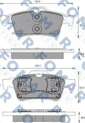 <strong>Колодки гальмівні дискові FOMAR FO 686781 (фото 1)</strong>