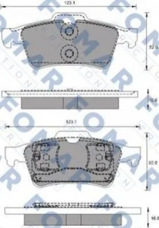 Колодки гальмівні дискові для FOMAR FO 686781 фото товару