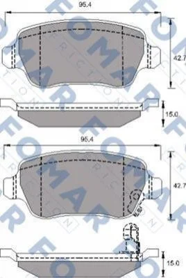 <strong>Колодки гальмівні дискові FOMAR FO 691781 (фото 1)</strong>