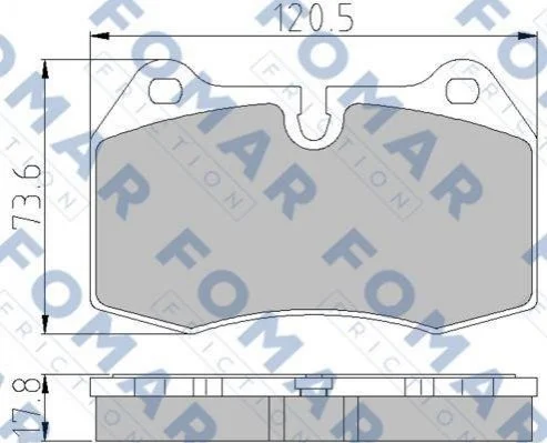 <strong>Колодки гальмівні дискові FOMAR FO 904981 (фото 1)</strong>