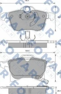 Колодки гальмівні дискові для FOMAR FO 918881 фото товару