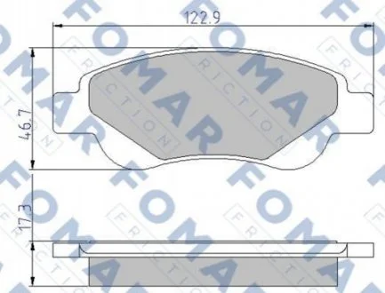 Колодки гальмівні дискові для FOMAR FO 929481 фото товару