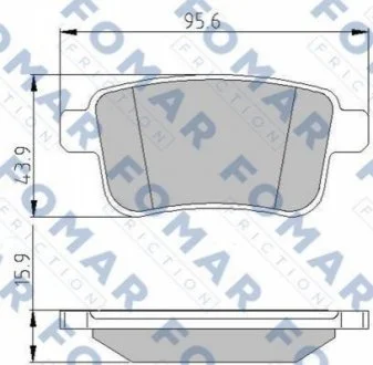 Колодки гальмівні дискові для FOMAR FO 935681 фото товару