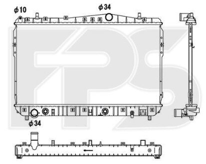 Радіатор охолодження FPS FP 17 A782 фото товару