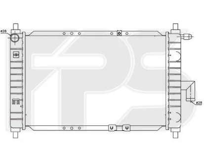 Радіатор охолодження для Daewoo FPS FP 22 A696 фото товару