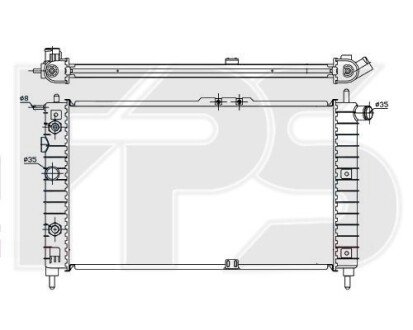 Радіатор охолодження FPS FP 22 A774 фото товару