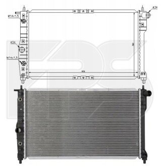 Радіатор охолодження FPS FP 22 A847 фото товару