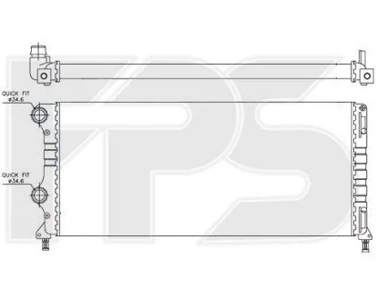 Радіатор охолодження для Fiat FPS FP 26 A112 фото товару