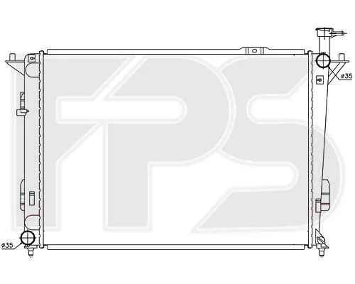<strong>Радіатор охолодження FPS FP 32 A277 (фото 1)</strong>