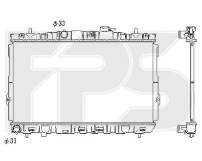 Радіатор охолодження для Hyundai FPS FP 32 A676 фото товару