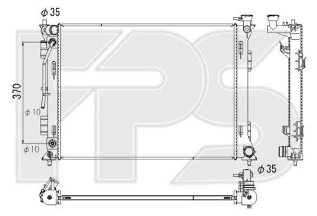 Радіатор охолодження для Hyundai FPS FP 32 A796 фото товару