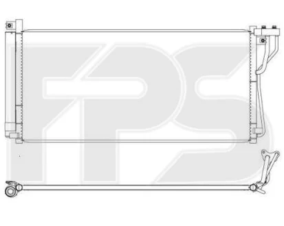 Конденсатор кондиціонера для Hyundai, KIA FPS FP 32 K511 фото товару