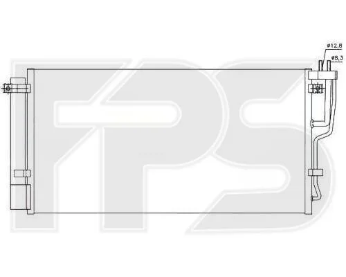 <strong>Конденсатор кондиціонера FPS FP 40 K504 (фото 1)</strong>