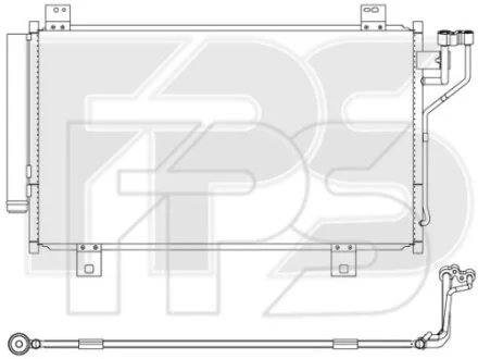 Конденсатор кондиціонера для Mazda FPS FP 44 K263 фото товару