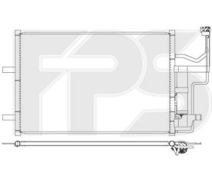 Конденсатор кондиціонера для Mazda FPS FP 44 K471 фото товару