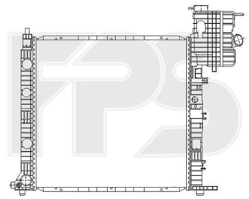 <strong>Радіатор охолодження MERCEDES FPS FP46A1027 (фото 1)</strong>