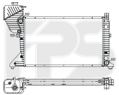 Радіатор охолодження для Mercedes FPS FP 46 A1030 фото товару