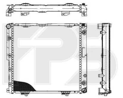 Радіатор охолодження для FPS FP 46 A202 фото товара