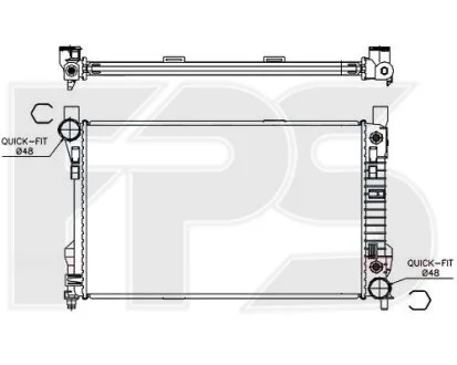 Радіатор охолодження для Mercedes FPS FP 46 A228 фото товару