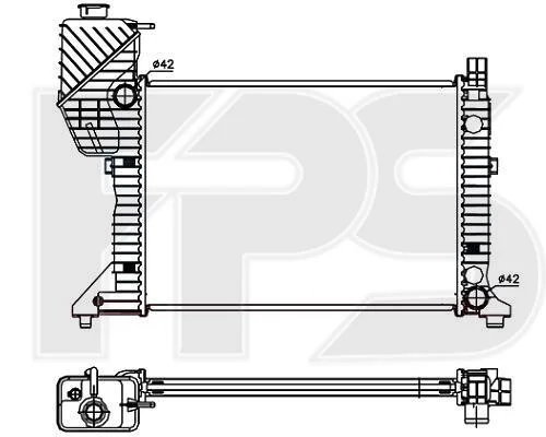 <strong>Радіатор охолодження FPS FP 46 A745 (фото 1)</strong>