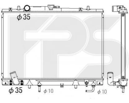 Радіатор охолодження для Mitsubishi FPS FP 48 A1357 фото товару
