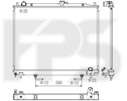 Радіатор охолодження для Mitsubishi FPS FP 48 A1358 фото товару