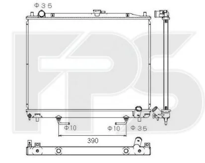 Радіатор охолодження для Mitsubishi FPS FP 48 A1373 фото товару