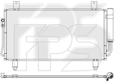 Конденсатор кондиціонера для Mitsubishi FPS FP 48 K162 фото товару