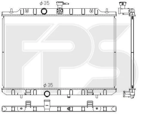 <strong>Радіатор охолодження FPS FP 50 A1348 (фото 1)</strong>