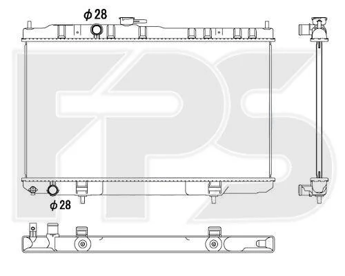 <strong>Радіатор охолодження FPS FP 50 A336 (фото 1)</strong>