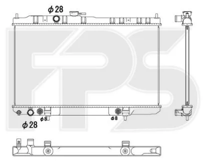Радіатор охолодження для Nissan FPS FP 50 A337 фото товара
