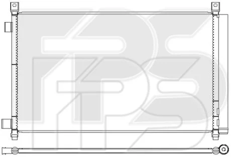 Конденсатор кондиціонера для Nissan FPS FP 50 K179 фото товара