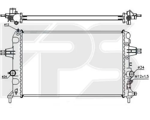 <strong>Радіатор охолодження FPS FP 52 A1088 (фото 1)</strong>