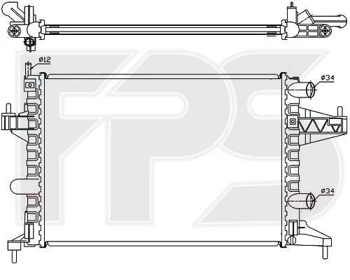 <strong>Радіатор охолодження FPS FP 52 A265 (фото 1)</strong>