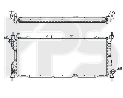 <strong>Радіатор охолодження FPS FP 52 A278 (фото 1)</strong>